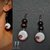 orecchini fimo| orecchini pendenti fimo| earrings| gioielli fimo| orecchini con perline| orecchini -Occhi di Venere-| 