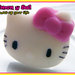 Cute hello kitty ring kawaii polimer clay fimo pink