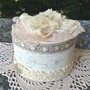 scatolina rotonda shabby chic