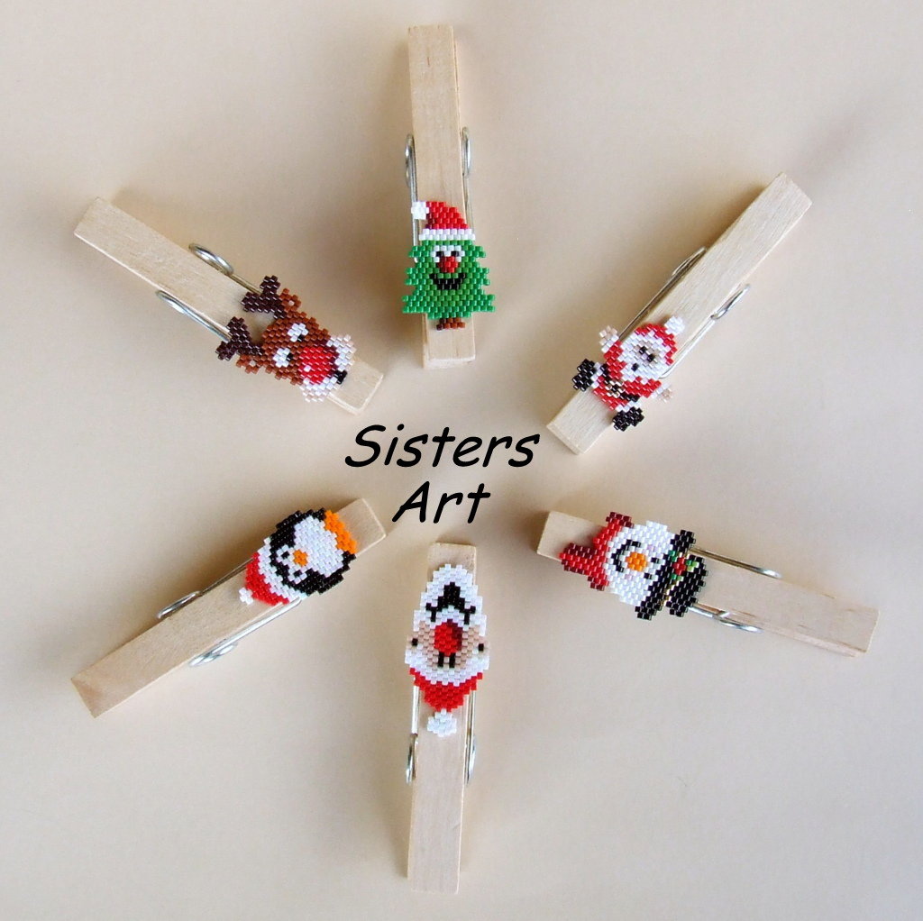 25 Mollette Di Legno Natalizie – Mini Clip Decorative Per Foto, Lavoretti E Addobbi Albero Di Natale