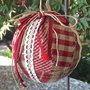 Natale - pallina di Natale country patchwork