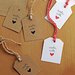 Tags "Made with Love" in carta Kraft Stile Rustic Chic oppure carta bianca
