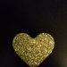 cuore glitter oro