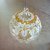 Pallina natalizia in vetro soffiato e pizzo chiacchierino PV7B5C