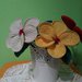 Fiore uncinetto in cotone fatto a mano