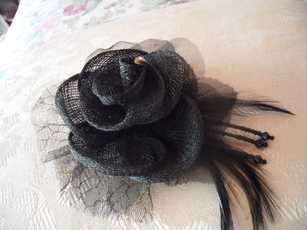 FUXIU Spilla Con Piume, Corpetti, Decorazioni In Tessuto, Con