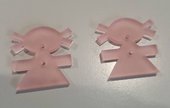 bottoni 'baby' rosa - confezione da 12 pezzi 