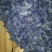 sciarpa azzurra-blu lana pelosa