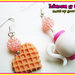 Cute tea pot and heart biscuit earrings alice in wonderland polimer clay tea party