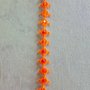 Braccialetto in pizzo chiacchierino Bright Orange con Swarovski BS1BOC