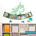 Portafoto unicorno - adesivo murale per bambini - cornice portafotografie - sticker da parete cameretta