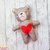 N.1 Orsettoso grande Jenbears cuore colore rosso