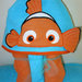 Set accappatoio a mantello "Alla ricerca di Nemo" + asciugamano mani/viso 