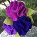 Cerchietto con fiori lilla e viola