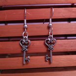 Orecchini A Chiave Di Violino Argento, Lunghi 5.4 Cm - Ciondolo Musicale Con Chiusura A Gancio