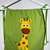 Zainetto verde con giraffa