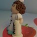 Infermiera con siringa statuina in fimo - miniatura 3d fumetto regalo per infermiere o dottoresse - soprammobile - cake topper
