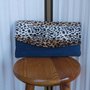 Pochette animalier jeans