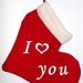 Calza Natale Epifania- Cuore personalizzato - Idea regalo romantica ed originale per innamorati, fidanzati