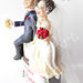Cake topper matrimonio “Nozze al cioccolato” (personalizzabile)