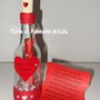 Idea regalo Natale San Valentino uomo donna Messaggio amore bottiglia personalizzata anniversario lui lei