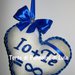 Natale San Valentino Cuore imbottito + dedica/nome. Idea regalo romantica