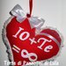 Idea regalo Natale San Valentino Cuore imbottito + dedica/nome. Romantica lei donna amore