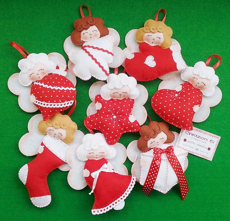 WeRChristmas Angelo Per Punta Dell'Albero Di Natale - Tessuto Bianco E Argento Con Ali - 25 Cm - 2