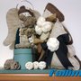 NATALE-ANGELO PORTADONI in pannolenci, lana e legno fatta a mano