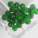 20 Perle di vetro verde 6 mm PRL313