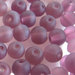 20 Perle di vetro opaco viola chiaro 6 mm PRL322