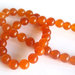 20 Perle di giada colorata 8mm arancione PRL333