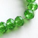 20 Perle Crystal sfaccettate verde chiaro  PRL340