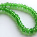 20 Perle Crystal sfaccettate verde chiaro  PRL340