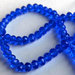 20 Perle Crystal sfaccettate blu  PRL342