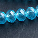 20 Perle Crystal sfaccettate azzurro  PRL343