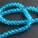 20 Perle Crystal sfaccettate azzurro  PRL343