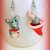 Idea regalo Natale Orecchini in fimo handmade Topolini natalizi 