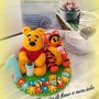 Topper cake Winnie the Pooh e Tigro  realizzati a mano