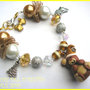 Bracciale FUFUORSETTO bracelet Natale idea regalo natale angioletto angel orsetto orso angel fimo cernit handmade 3