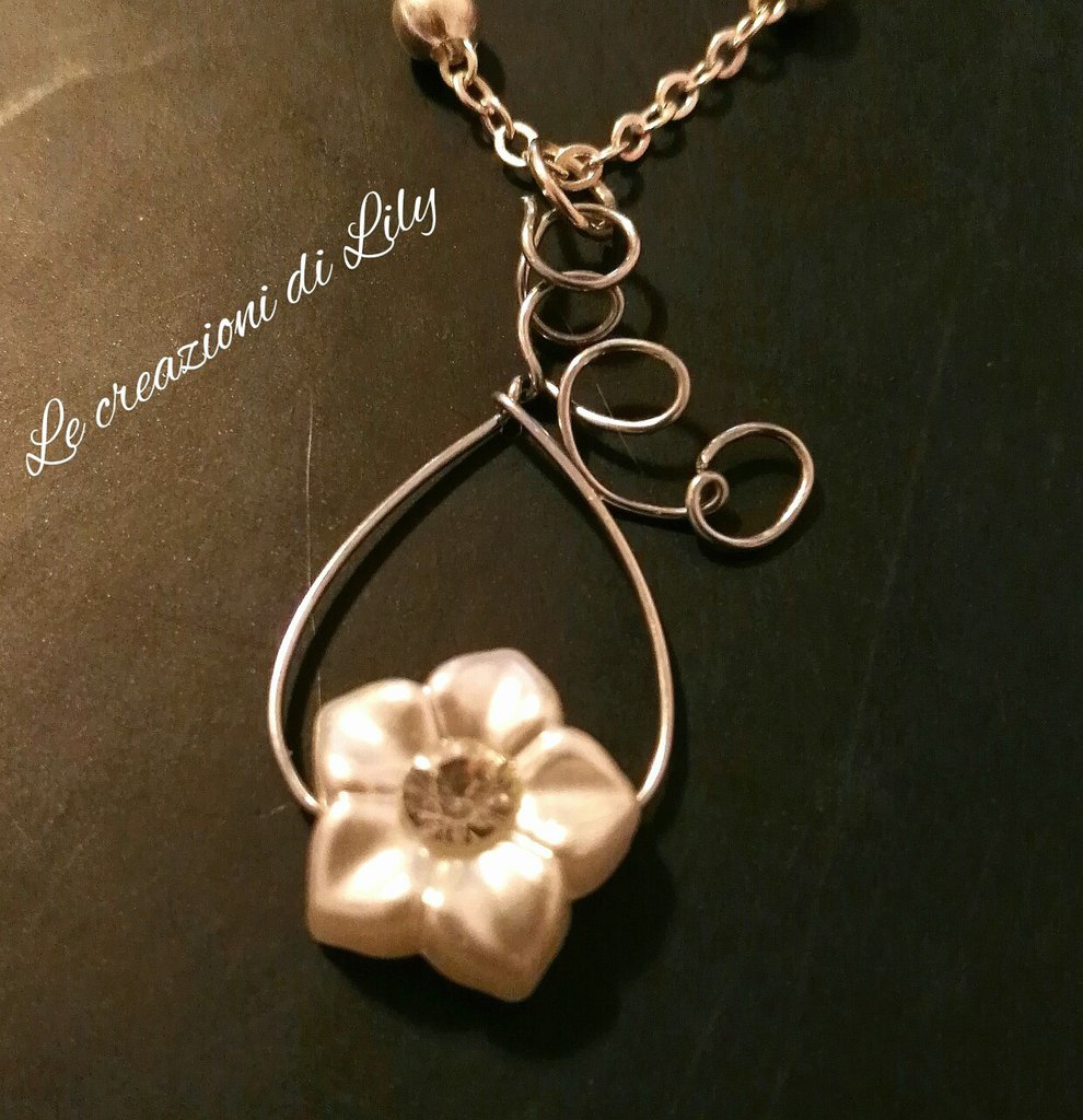 Collana girocollo due fili di catena e perle – Jean André Firenze