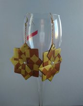 Orecchini pendenti origami