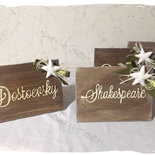 Cartelli in legno segnatavoli per matrimonio - Cavalieri da tavolo in stile country chic