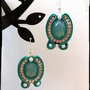 Orecchini Soutache Verdi