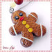 "Gingerbread: l'Omino di Marzapane" - accessorio spilla