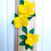 tegolina handmade in legno  fiori  feltro regalo natale pannolenci fatto a mano decorazione parete misshobby doni e bomboniere