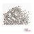 Paillettes metallizzate argento - cuori