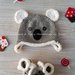 Cappellino con orecchie e scarpine per neonato a forma di koala