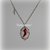 Collana Cameo con Ricamo Scarpa Rossa 