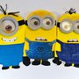 Simpatico Invito Minions 3D fatto a mano personalizzabile